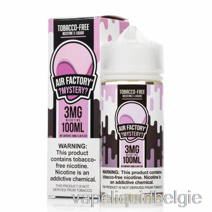 Vape België Mysterie - Luchtfabriek Synthetisch - 100ml 6mg